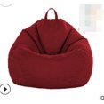 thumbnail image 2 of Faithtur Solid Color Lazy Sofa Cover, No Filler Bean Bag Covers with Handle, 2 of 9