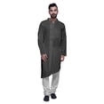 thumbnail image 1 of Atasi Kurta Pyjama Uni pour Hommes à Col Mandarin Kurta Pyjama Ethnique, 1 of 5