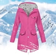 thumbnail image 4 of Yuyuzo Manteau de Pluie pour Femmes à Manches Longues, Léger, à Capuche, Imperméable, Actif, Extérieur, Veste de Pluie, 4 of 6