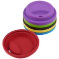 thumbnail image 4 of COSMOS Pack of 6 Anti-Dust Spill Proof Soft Silicone Replacement Coffee Mug Lids Cover Cup Lid Cover, 4 of 5