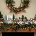 thumbnail image 2 of Northlight Décoration de Village de Noël Maison Enneigée à LED - 5.5 Pouces - Vert, 2 of 5