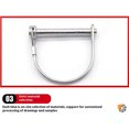 thumbnail image 4 of fastboy 8pieces Round Arch Wire Lock Pin For Secure Towing In Garden Heavy Duty Lynch Pin Trailer Hitch Lock 6*60, 4 of 6