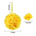 thumbnail image 3 of CHOK 2 Pack | 7” Mauve Flower Ball Silk Rose Pomander Kissing Ball, 3 of 11