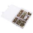 thumbnail image 4 of 220Pcs Acier Rivet Écrou Couleur Zinc Plaqué Tête Plate Boxed M3/4/5/6/8/10/12 Combinaison, 4 of 11
