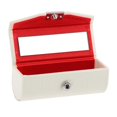 thumbnail image 2 of Tachiuwa Étui Porte-Brosses à Lèvres et Rouges à Lèvres Cosmétique avec Miroir - Petit Sac Organisateur de Poche Blanc, 2 of 7