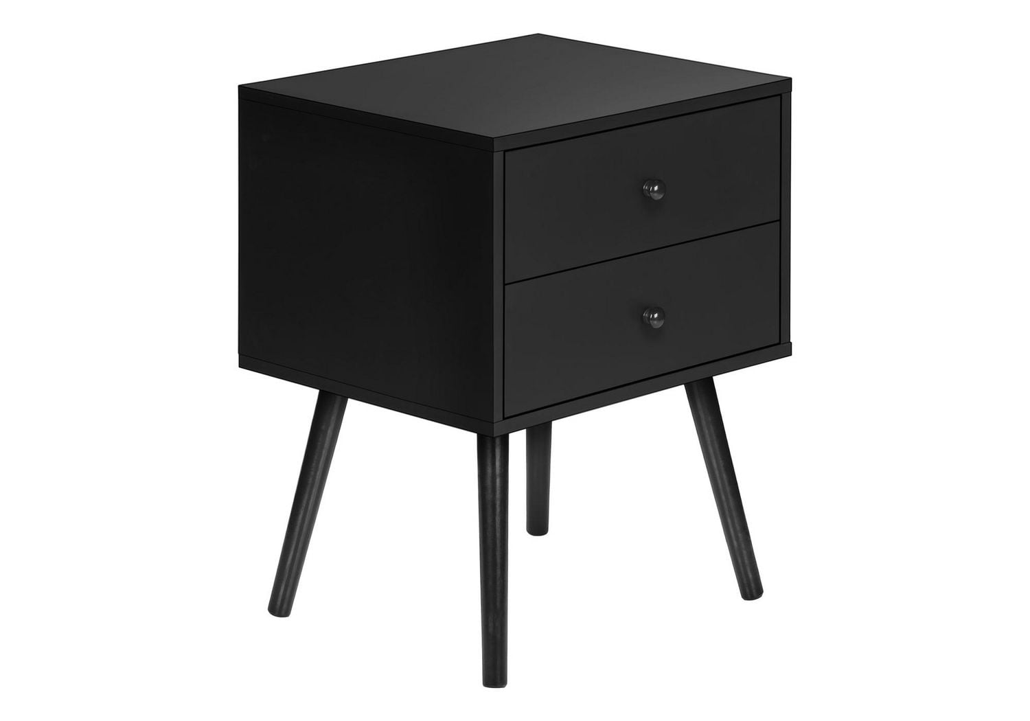 Monarch Specialties Accent Table, Bedroom, End, Living Room, Nightstand, Side Table, Storage Drawer, White Laminate, Modern, Contemporary