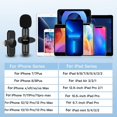 thumbnail image 5 of Microphone Cravate Sans Fil MKK SNZIYAG pour iPhone iPad, Micro Sans Fil Plug-Play pour Enregistrement, Diffusion en Direct, YouTube, TikTok, Facebook, Réduction de Bruit Intelligente, Synchronisation Automatique, Sans Application (2 Pcs Micro iOS), 5 of 5