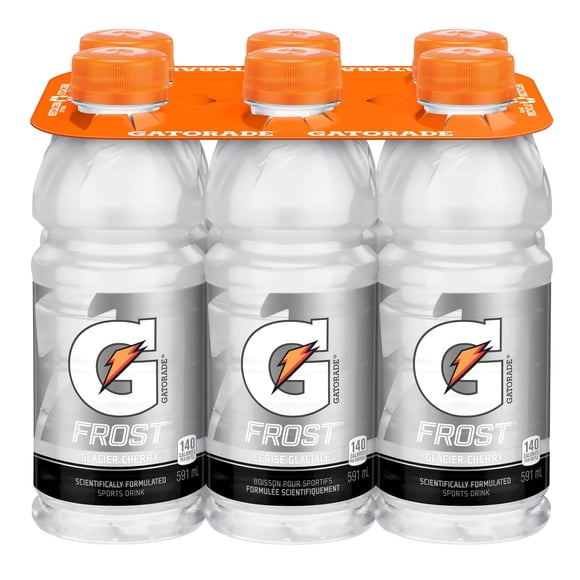 Gatorade Frost Glacier Cherry Boisson pour Sportifs 6 x 591 mL, Bouteilles