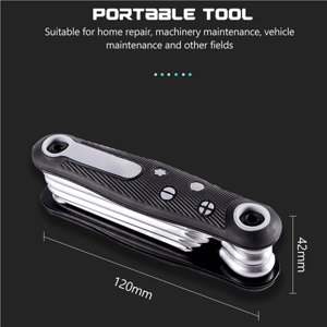 8 in 1 Folding Screwdriver Set in 1 Folding Screwdriver Mini Screw Driver Bit Kit Portable Household Hand Tools (Torx)