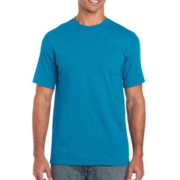 Gildan T-Shirt en Coton Épais pour Hommes, G, Saphir Antique