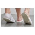 thumbnail image 2 of Economy Disposable Non-Woven Indoor Slippers White Closed Toe Bulk Pack 20 Pairs/ Box, 2 of 5