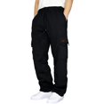 thumbnail image 2 of Men‘S Casual Solid Jogging Elastic Mid Waisted Sports Pants With Pockets Streetwear, 2 of 6