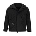 thumbnail image 1 of Pisexur Veste Coupe-Vent Homme Décontractée Unie à Multiples Poches à Capuche à Fermeture Éclair Garde au Chaud à Manches Longues Veste de Randonnée Homme Imperméable Grande Taille Vestes pour Hommes, 1 of 8