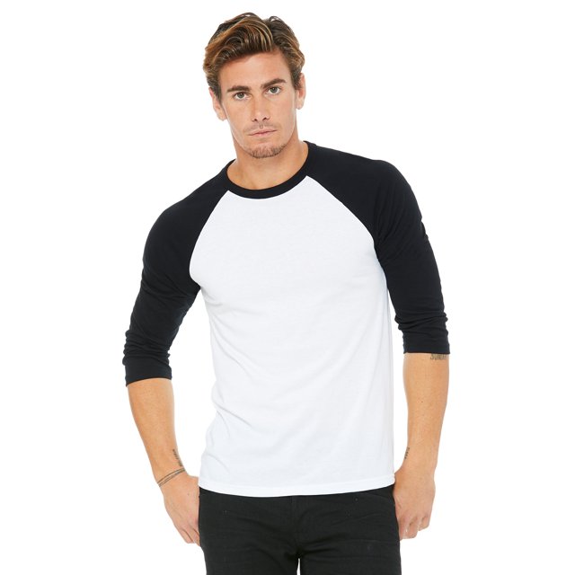 Bella + Canvas Unisex 3/4-Sleeve Baseball T-Shirt
