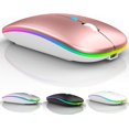 thumbnail image 1 of Bluetooth Rechargeable wireless Mouse for MacBook pro MacBook Air Mac Laptop Chromebook Windows Notebook MacBook HP PC DELL, 1 of 10
