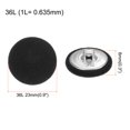 thumbnail image 2 of Unique Bargains 10pcs 36L Fabric Cloth Covered Button 23mm Round Metal Shank Sewing Buttons for Suits Dress Blouses, Black, 2 of 5