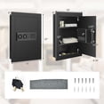 thumbnail image 3 of Costway 0.8CF Digital Flat Recessed Wall Safe Home Security Lock Gun Cash Box Locking, 3 of 10