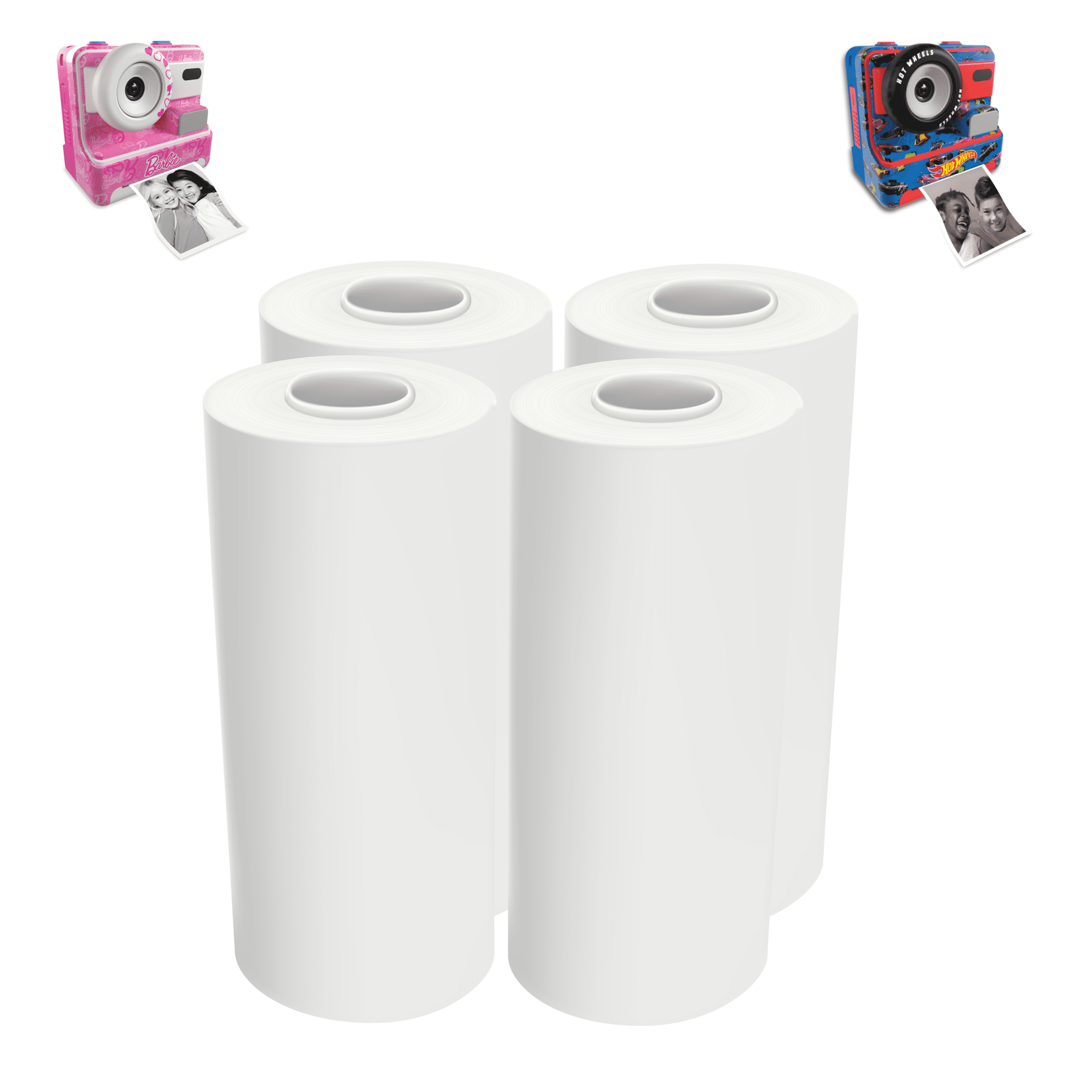 Hot Wheels/Barbie Kids Printing Camera Refill Pack, Photo Paper (4/Pack)
