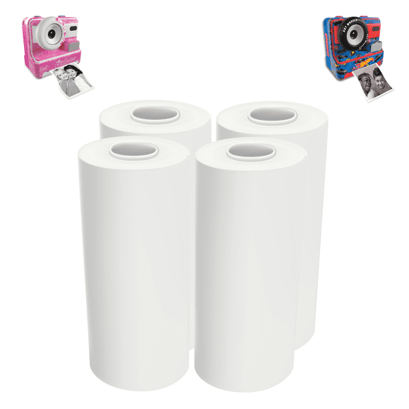 Recharge pour appareil photo imprimante pour enfants Hot Wheels/Barbie – Papier photo (4 feuilles/paquet)
