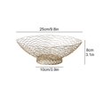 thumbnail image 2 of MesaSe Creative Fruit Bowl Storage Tray Durable Iron Thickened And Upgraded Material Gold Home Organizer, 2 of 10