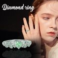 thumbnail image 1 of Daisyyozoid Ladies Fashion Wedding Love Heart Diamond Ring, 1 of 3