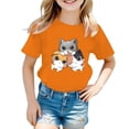 thumbnail image 1 of Girls Ruffle Long Sleeve Shirt Long Sleeve Thermal Shirt Girls 2t Girls Cat Top Kids Long Sleeve Tops Packs Shorts for Girls Size 6 Cat And Tops Girls 2t Long Sleeve Shirts Girls, 1 of 3