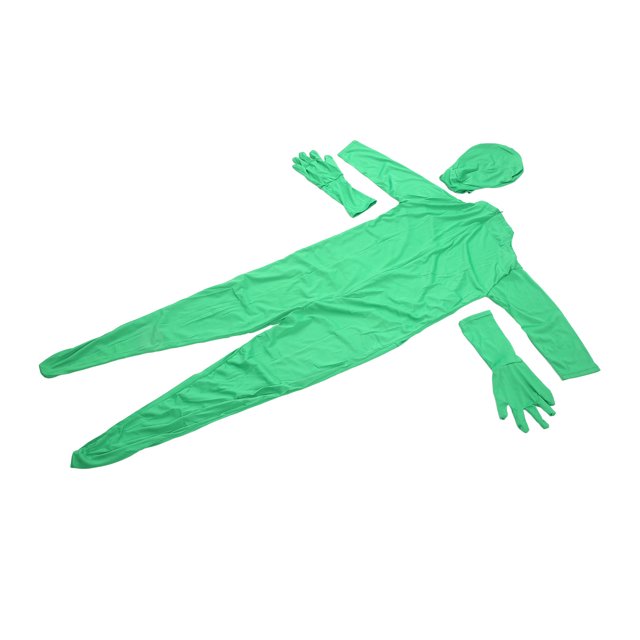 Ymiko Screens Suit, Green Screen Bodysuit Split Design With Zip For Film
