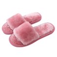 thumbnail image 3 of Women‘s Light Soft Plush Sandal Slippers Home Indoor Anti-slip Open Toe Flat Flip Flops, 3 of 5