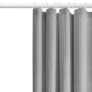 Waffle Shower Curtain, Shower Curtain with Waffle Weave, Fabric Shower Curtain Waffle Textured Heavy Duty, Hotel Quality Bathroom Shower Curtains, 72 x 72 Inches