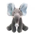 thumbnail image 1 of Estbridg Baby Musical Toy  Animated Elephant Toy  Realistic Stuffed Animal Toy  Boo blue ears, 1 of 9