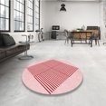 thumbnail image 4 of Ahgly Tapis Rectangulaire Lavable en Machine Intérieur Transitionnel Rose Clair, 2 Pieds x 5 Pieds, 4 of 7