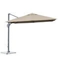 thumbnail image 1 of Costway Parasol Déporté de Patio 10 X 10 Pi en Aluminium, Rotation 360°, Inclinaison, Couleur Café, 1 of 10