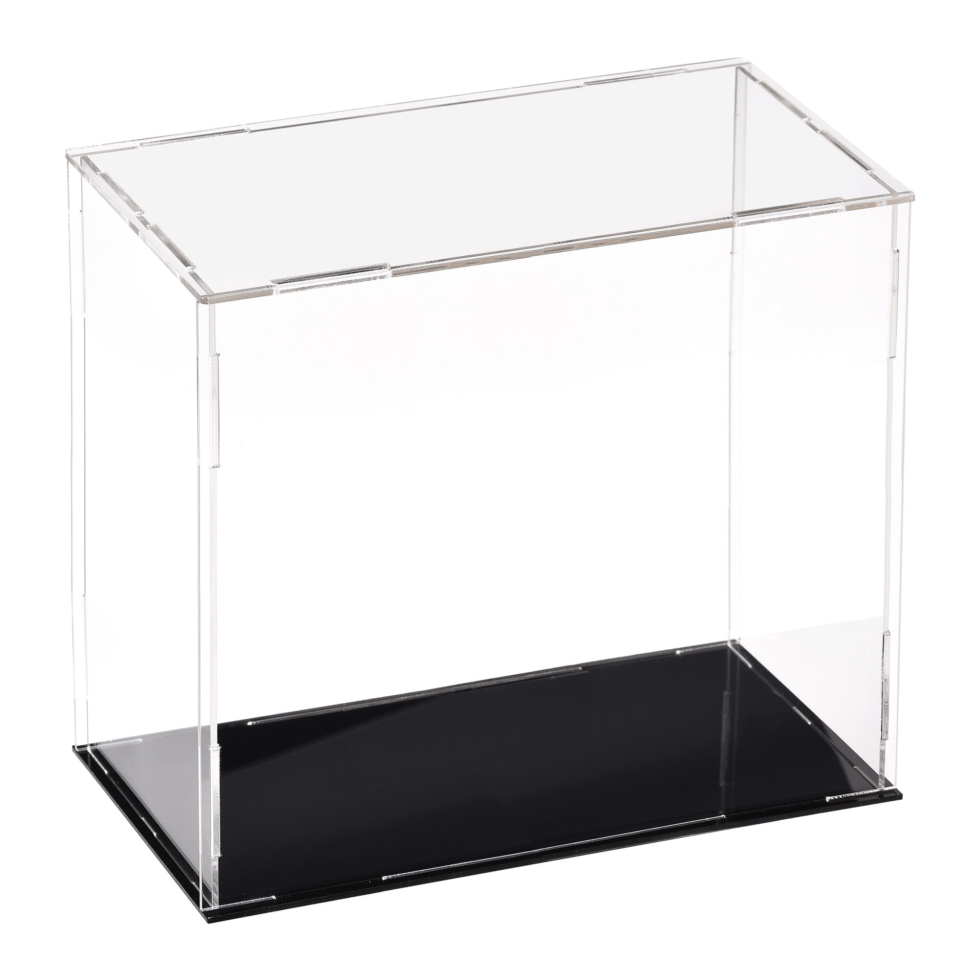 1 Vitrine en acrylique,Protection anti-poussière,Base noire,Figurines,Jouets