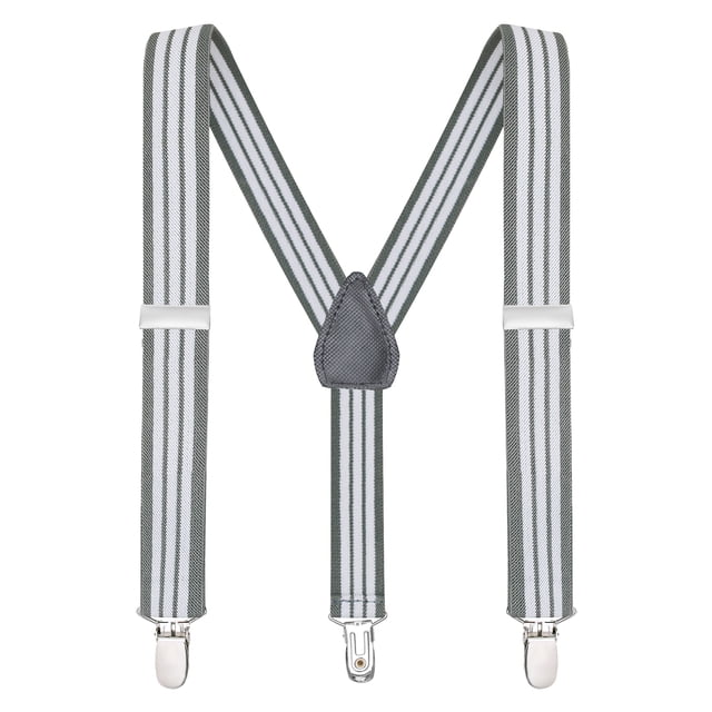 Buyless Fashion Adjustable Suspenders for Kids Toddlers Baby Elastic Solid Color 1 Inch - Y Back Design