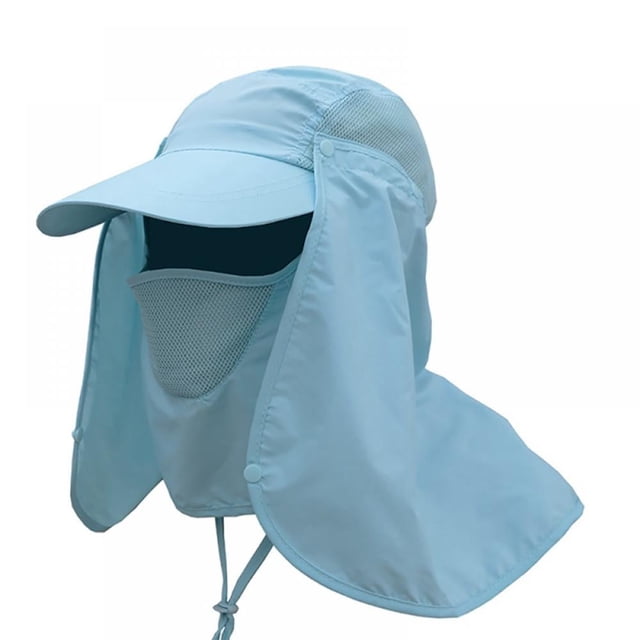 Sun Hat Summer Outdoor Hat Sun Protection Hat Windproof Breathable Hat Removable Face Neck Visors Cover Flap Folding Sun Hat Baseball Cap for Women Men