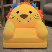 WIFKLSIIPG Plush Foldable Kids Sofa Backrest Armchair 2 in 1 Foldable Children Sofa Cute Cartoon Lazy Sofa Children Flip Open Sofa Bed for Living Room Bedroom Liner Filler