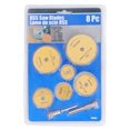 thumbnail image 3 of Circular Saw Blade, Universal 8Pcs Small Size Cutting Blade High Speed Steel  For Wood For Soft Metal Gold, 3 of 8