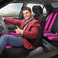 thumbnail image 2 of FH Group Universal Fit Striped Cloth Car Seat Covers for Auto, SUV, VAN, Airbag Compatible, 2 of 9