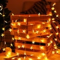 thumbnail image 1 of Christmas Decorations Indoor 40 LED Star And Spherical Shaped String Lights 20 FT Christmas Lights Battery Operated For Indoor & Outdoor, Party, Wedding And Holiday Decorations, 1 of 6