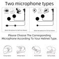 thumbnail image 4 of Wayxin T2 Motorcycle Helmet Bluetooth Headset with Auto-Answer Tech, IPX6 Waterproof, 2-Person Full-Duplex Intercom (30m Range), 40mm HD Stereo Speakers, DSP&CVC Noise Reduction, Type-C Fast Charge,, 4 of 7