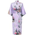 thumbnail image 3 of Robe pour Femmes Aguichant Peignoirs pour Femmes Kimono Paon Longue Robe de Chambre Robe Japonaise Robe, 3 of 4