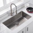 thumbnail image 3 of Kraus Dex Series 33 In. Stainless Steel Sink Bottom Grid Grate w/ Rubber Bumpers, 3 of 3