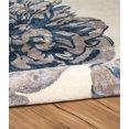 thumbnail image 2 of Aspire Wool Floral Ivory & Navy 8' x 11' Area Rug, 2 of 5