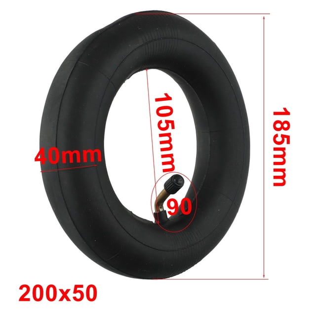 Bgsha 200x50 Electric Scooter Tire Inner Tube Bent Valve For 8x2 inch