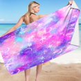 thumbnail image 2 of Sandproof Beach Blanket Lightweight Microfiber Beach Towel Super Lightweight Colorful Bath Towel Sandproof Beach Blanket Multi-Purpose Towel for Travel Swimming Pool 30X60 Inch, 2 of 4