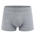 thumbnail image 4 of Jamicy Men's Panties Gift for Men Men's Underwear Boxer Briefs 2 Pack Basic Solid Color Soft Comfortable Breathable High Elasticity, 4 of 4