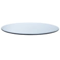 thumbnail image 2 of Dessus de Table Rond en Verre Trempé Transparent de 38 Pouces Épaisseur 1/2 Pouces Bord Biseauté de 1 Pouces, 2 of 2