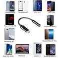 thumbnail image 4 of USB C to Headphone Jack, Pixel 2 Headphone Adapter Type C to 3.5mm Audio Cable Compatible with Pixel 3/2/3XL/2XL/iPad Pro 2018/HTC U11/Essential/Huawei/Samsung Note 10 and More USB C Devices - Black, 4 of 7