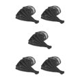 thumbnail image 3 of kurtrusly 5pcs Hair Net for Making Ponytail Caps Hair Wig Accessories Net Weaving black length 19.2cm 5Set, 3 of 6