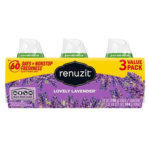 Renuzit Adjustable Air Freshener Lovely Lavender 3pk